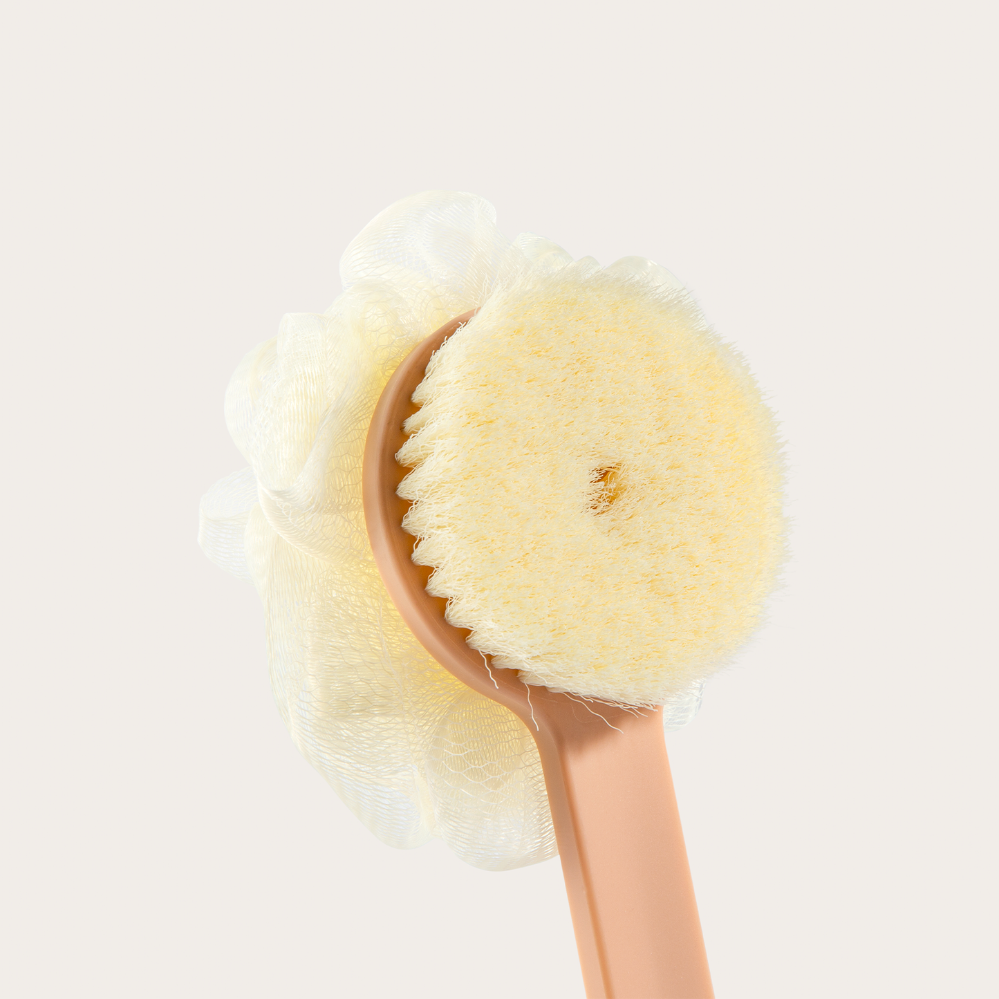 2 IN 1 Shower Body Brush with Bristles and Loofah