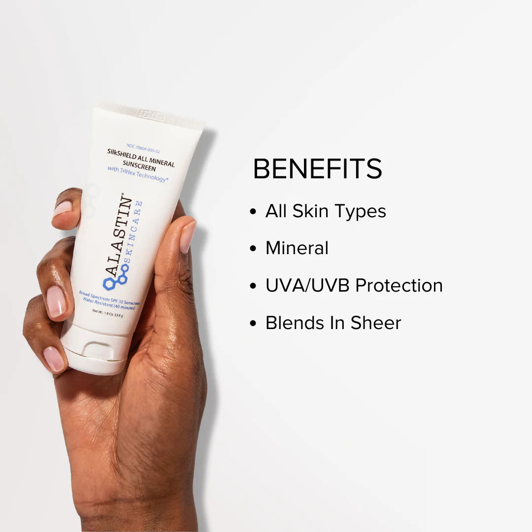 Écran solaire à large spectre entièrement minéral Alastin SilkSHIELD SPF 30 (1,9 oz)