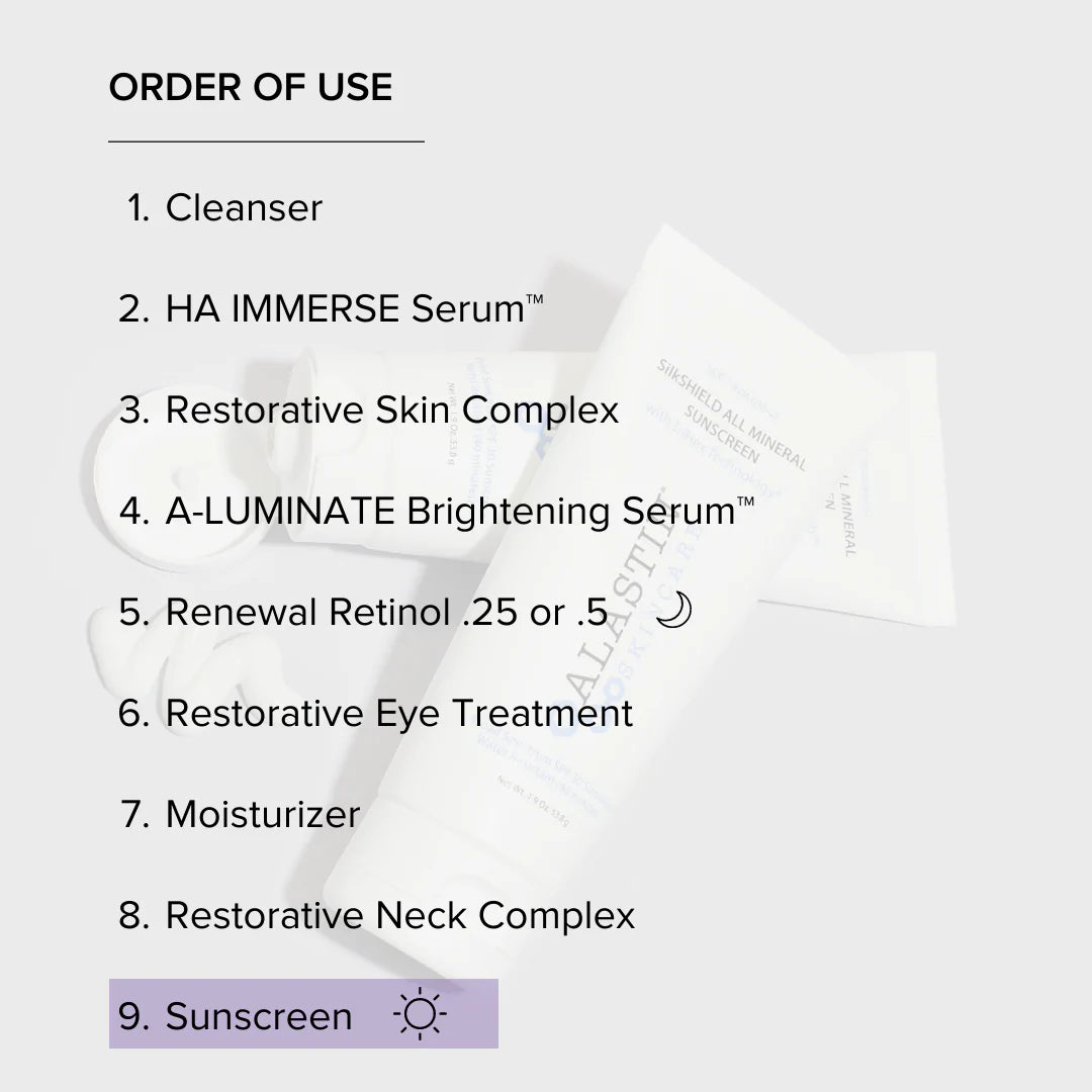 Écran solaire à large spectre entièrement minéral Alastin SilkSHIELD SPF 30 (1,9 oz)