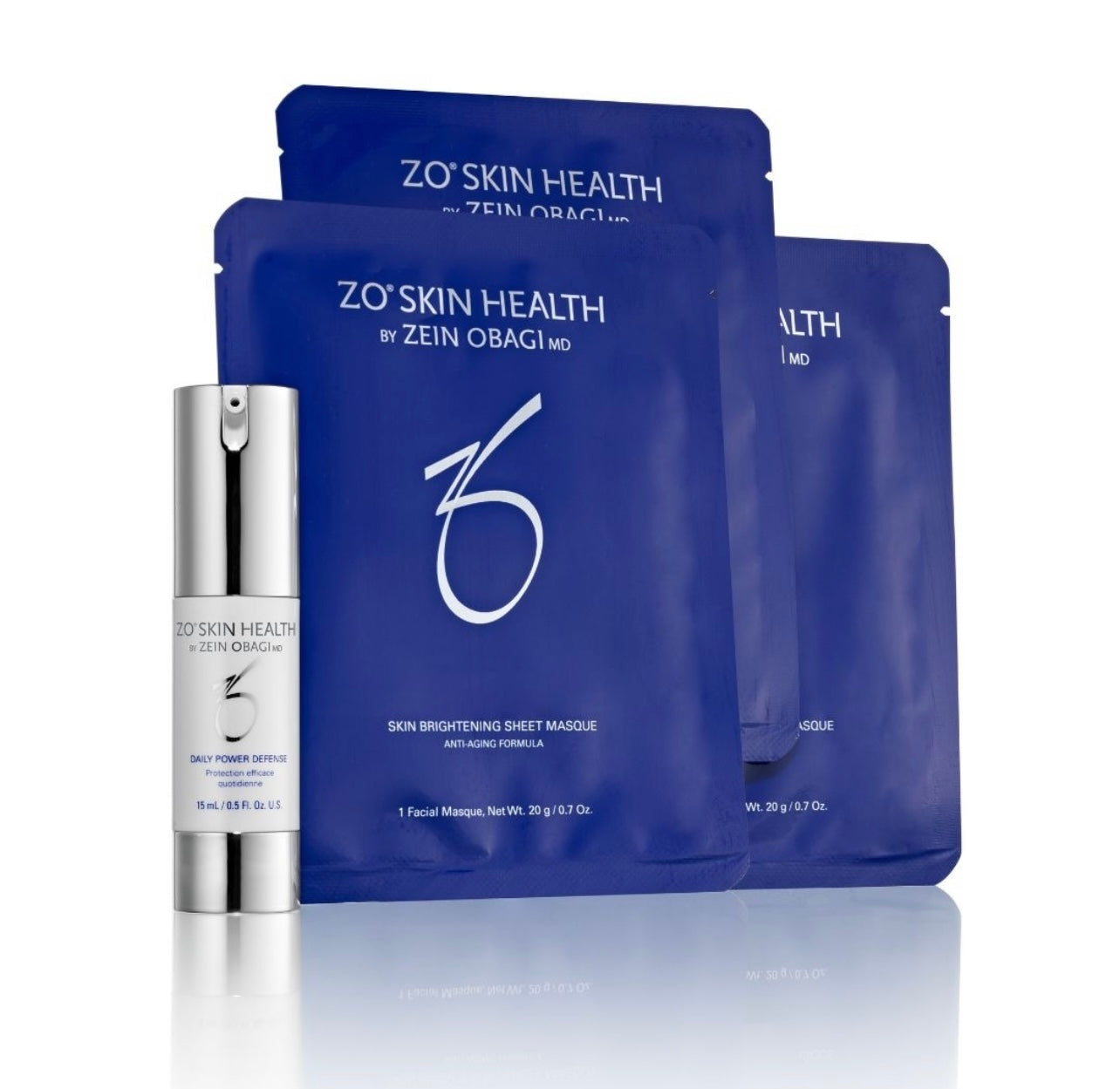 ZO Skin Health : 3 masques éclaircissants en feuille + mini cadeau Daily Power Defense à l'achat