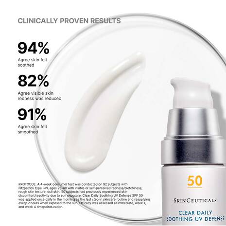 SkinCeuticals: Clear Daily Soothing UV Defense Sunscreen SPF 50 30ML / 1FL OZ
