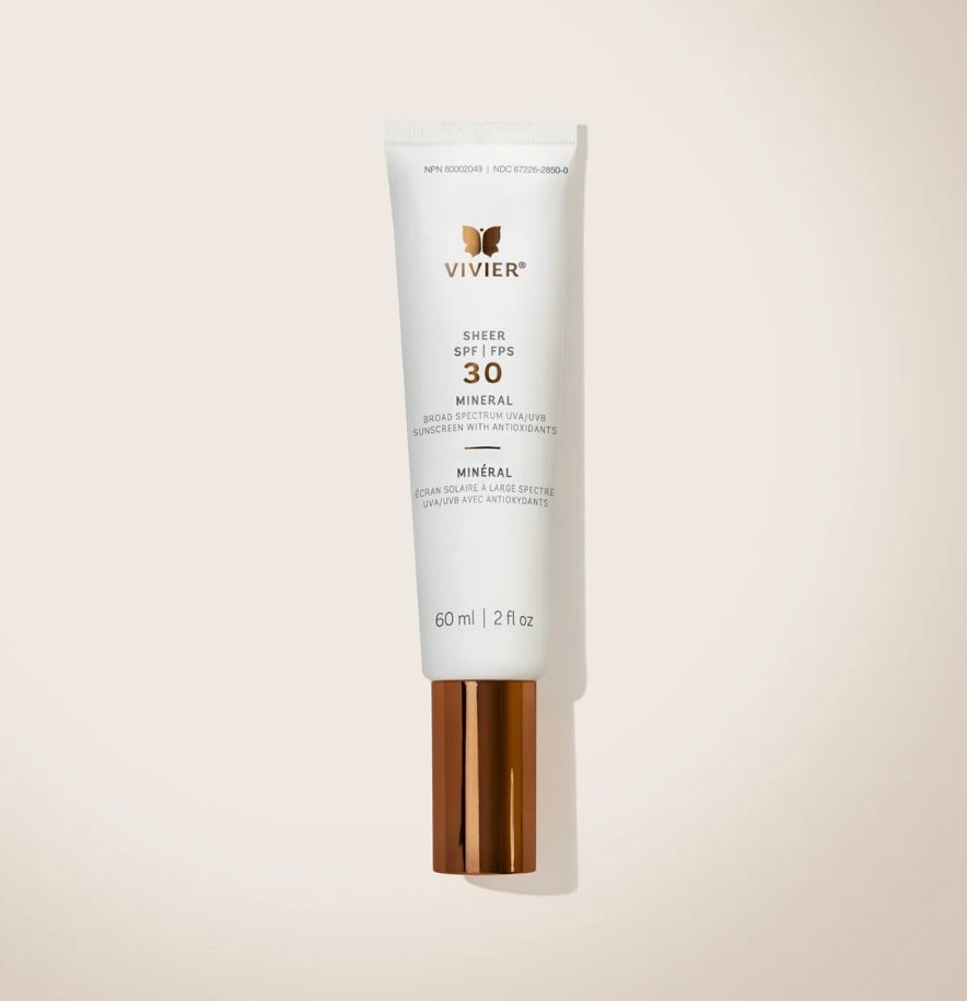 Vivier : Crème minérale transparente SPF 30, 60 ml