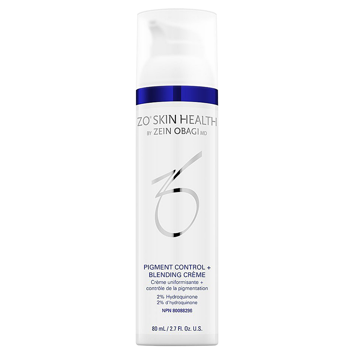 Crème de contrôle et de mélange des pigments ZO Skin Health 2 % HQ 80 ML / 2,7 FL OZ 